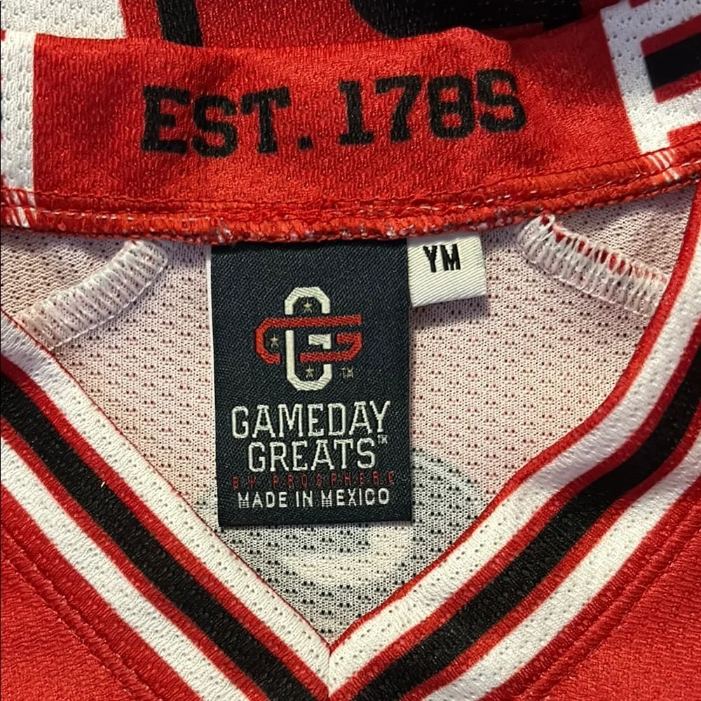 Georgia Bulldogs Red Jersey youth medium